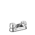 4" Hexagonal Handle Brass Basin Faucet